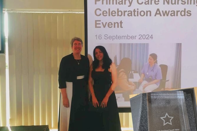 Simona Ionita was recently recognised for her efforts with the ‘Above and Beyond’ award by NHS England South West (Photo: Simona Ionita)